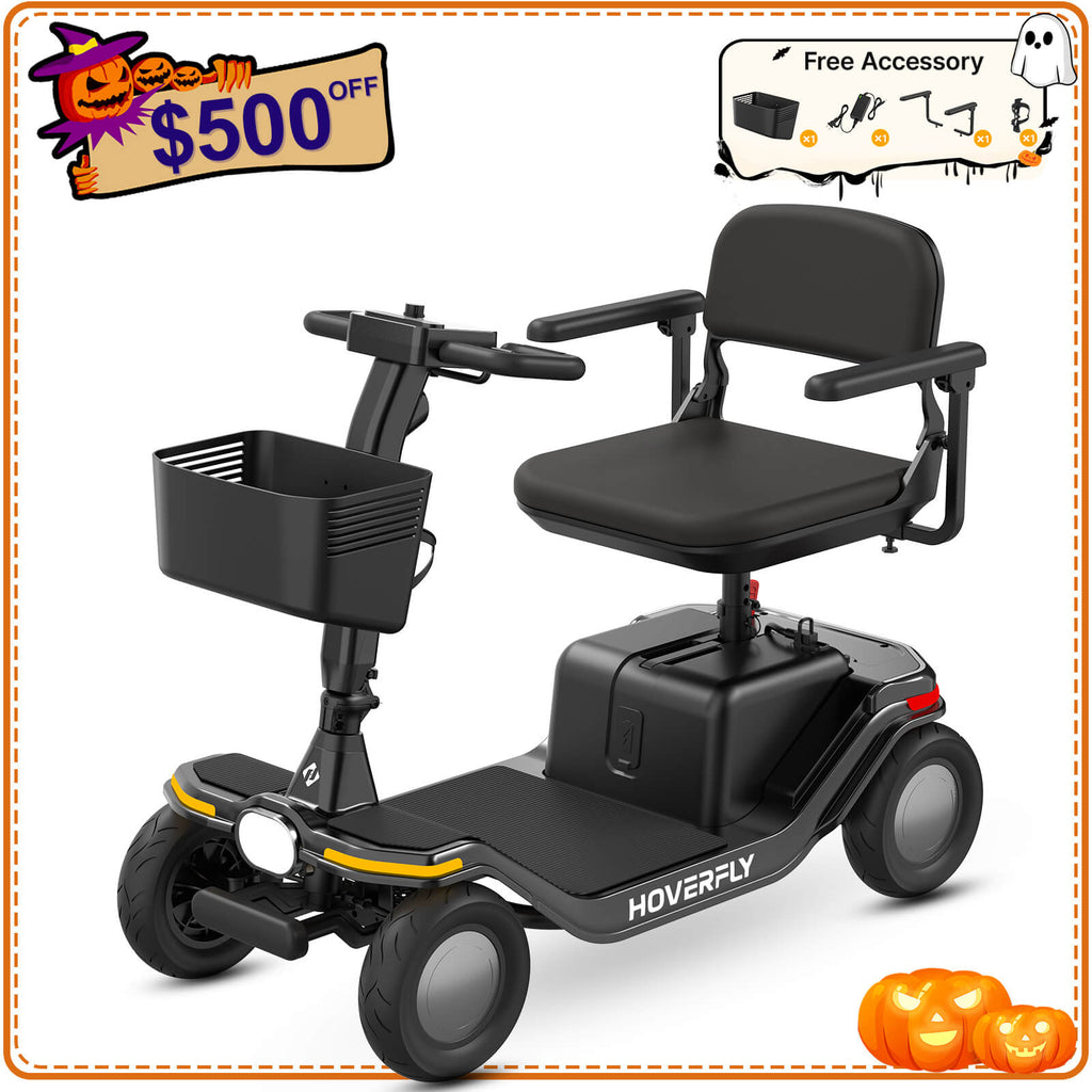 Hoverfly T5 FDA-cleared Electric 4-Wheel Premium Mobility Scooter ((👻Halloween Sale))