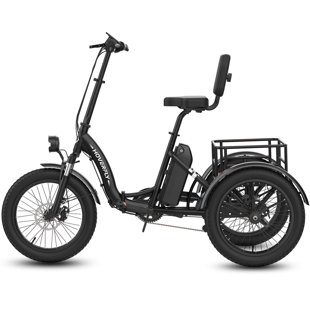 Hoverfly® ET1 Folding Electric Trike 15.5mph | 61 Miles Max Range ((👻Halloween Sale))